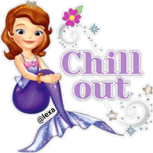 Набор стикеров 👑Princesita SOFÍA 💜 для WhatsApp 1