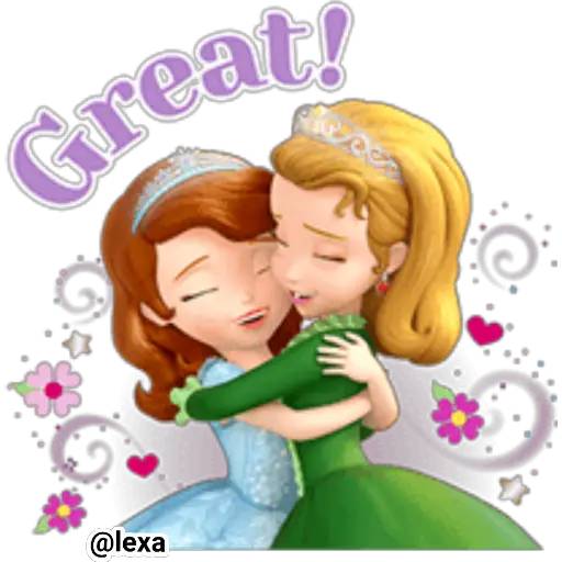 Набор стикеров 👑Princesita SOFÍA 💜 для WhatsApp 11