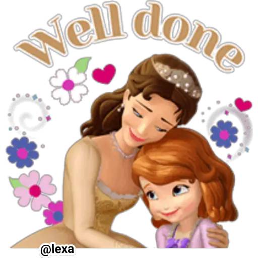 Набор стикеров 👑Princesita SOFÍA 💜 для WhatsApp 12