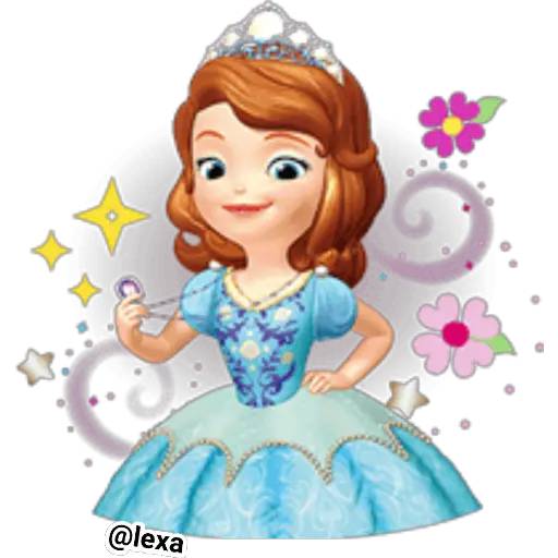 Набор стикеров 👑Princesita SOFÍA 💜 для WhatsApp 14