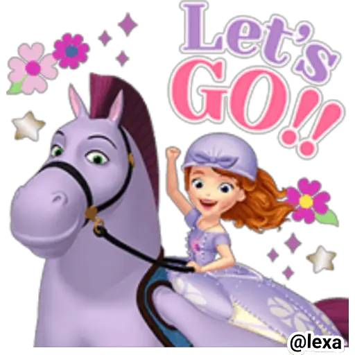 Набор стикеров 👑Princesita SOFÍA 💜 для WhatsApp 17