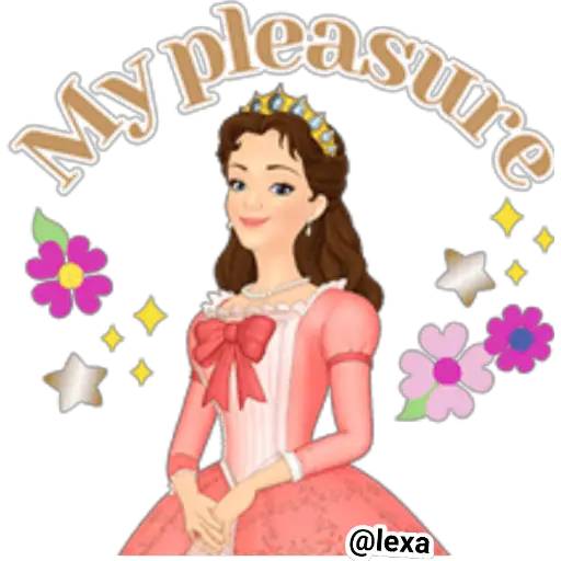 Набор стикеров 👑Princesita SOFÍA 💜 для WhatsApp 19