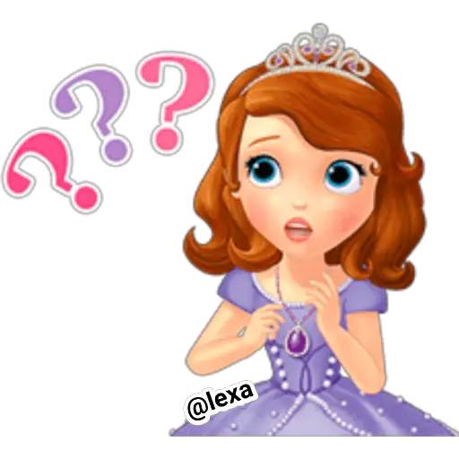 Набор стикеров 👑Princesita SOFÍA 💜 для WhatsApp 20