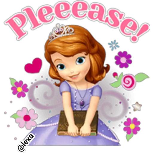Набор стикеров 👑Princesita SOFÍA 💜 для WhatsApp 21