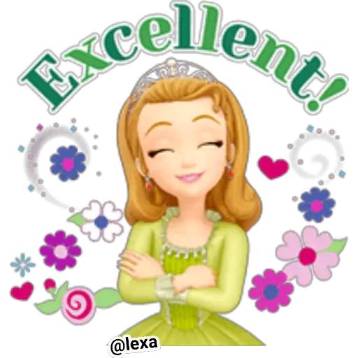 Набор стикеров 👑Princesita SOFÍA 💜 для WhatsApp 27