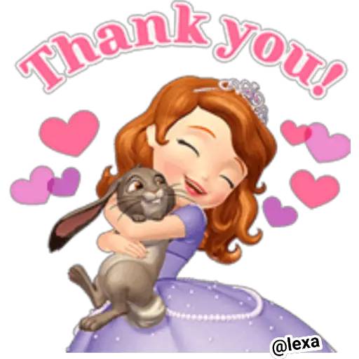 Набор стикеров 👑Princesita SOFÍA 💜 для WhatsApp 29