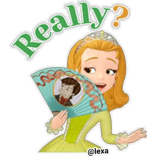 Набор стикеров 👑Princesita SOFÍA 💜 для WhatsApp 3