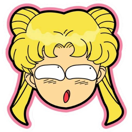 Набор стикеров Sailor Moon Stickers для WhatsApp 1