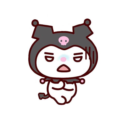 Набор стикеров Sanrio kuromi stickers для WhatsApp 1