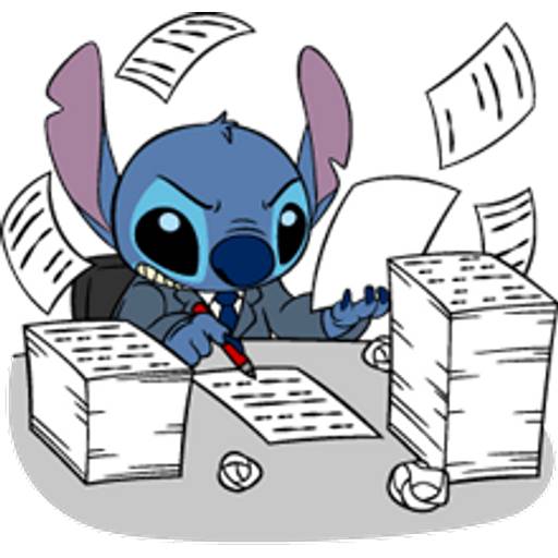 Набор стикеров Stitch 2 для WhatsApp 13