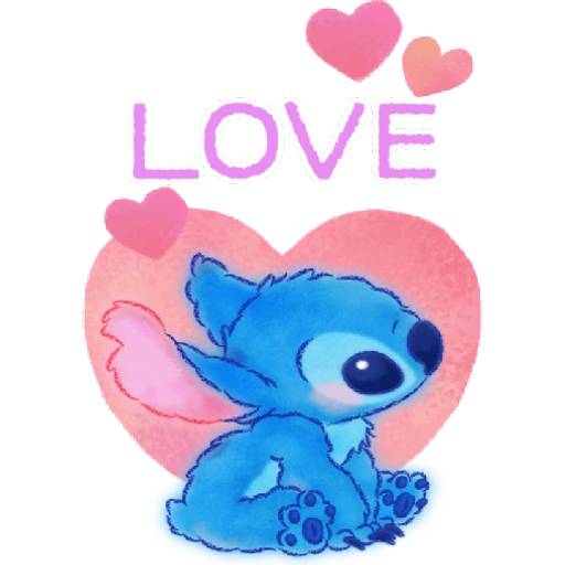 Набор стикеров 💙🌈Stitch, stickers suaves🌈💙byYessy для WhatsApp 15