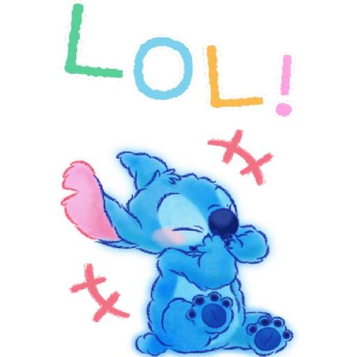 Набор стикеров 💙🌈Stitch, stickers suaves🌈💙byYessy для WhatsApp 2