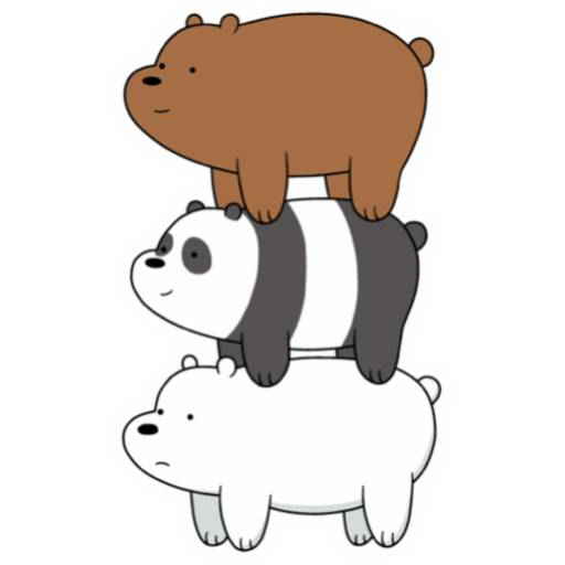 Набор стикеров We Bare Bears для WhatsApp 1