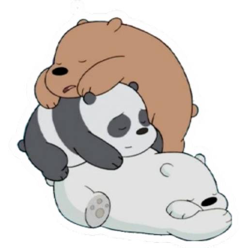 Набор стикеров We Bare Bears для WhatsApp 11