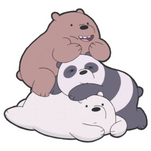 Набор стикеров We Bare Bears для WhatsApp 4