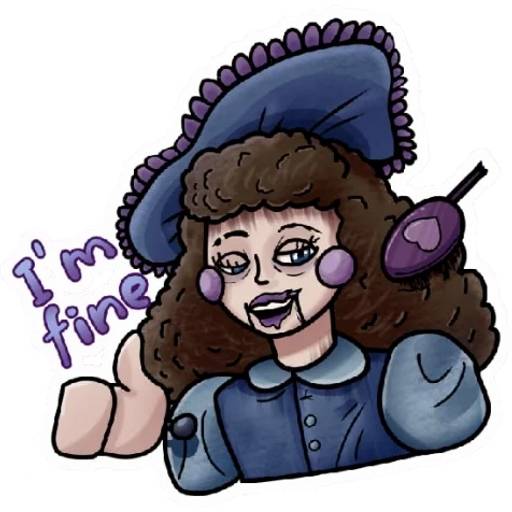 Набор стикеров ФНАФ №4 для WhatsApp 11