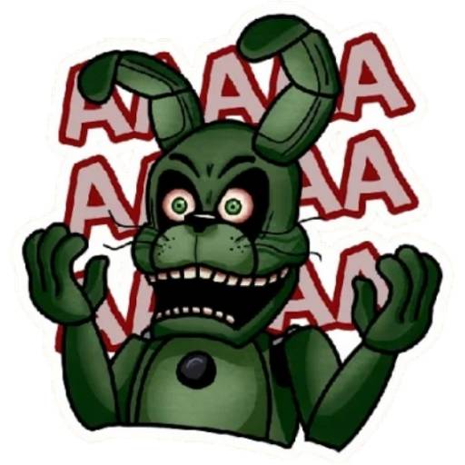 Набор стикеров ФНАФ №4 для WhatsApp 4