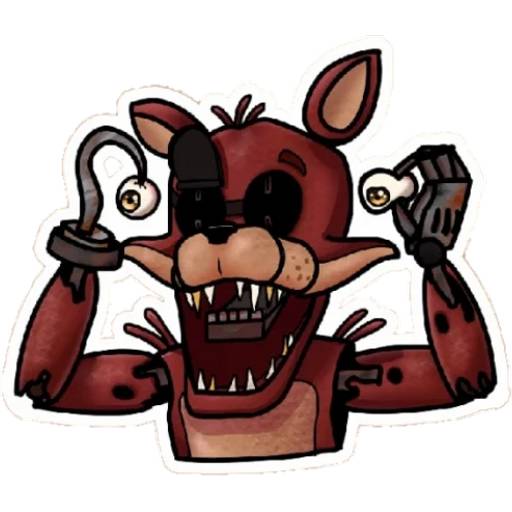 Набор стикеров ФНАФ №4 для WhatsApp 8