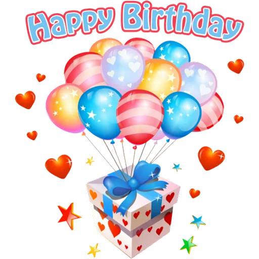 Набор стикеров Happy Birthday для WhatsApp 8