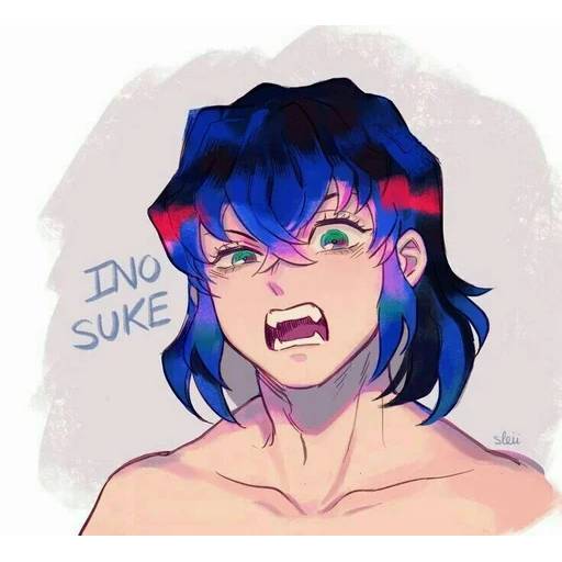 Набор стикеров Иноске №1 для WhatsApp 30