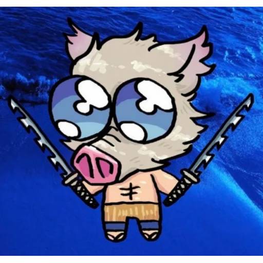 Набор стикеров Иноске №12 для WhatsApp 23