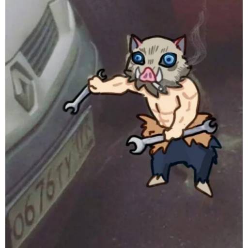 Набор стикеров Иноске №12 для WhatsApp 26