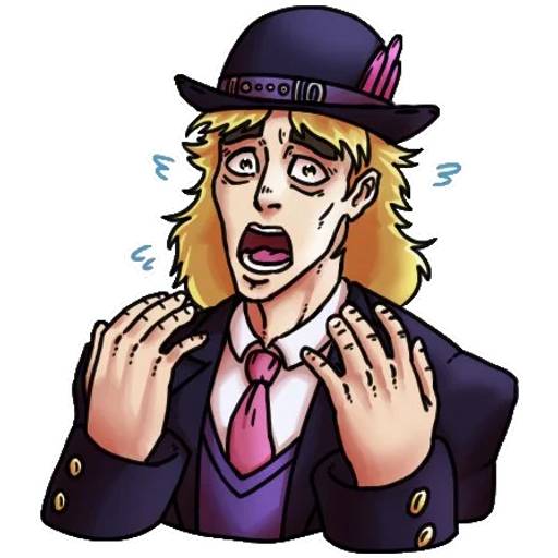 Набор стикеров JoJo 9 для WhatsApp 19