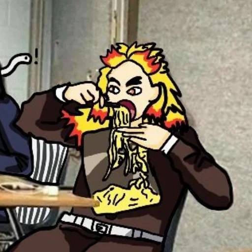 Набор стикеров Кёджуро Ренгоку №12 для WhatsApp 13