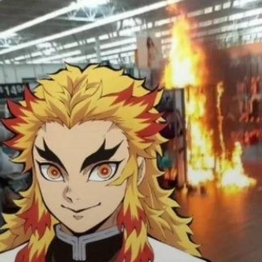 Набор стикеров Кёджуро Ренгоку №12 для WhatsApp 14