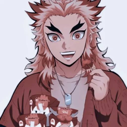 Набор стикеров Кёджуро Ренгоку №12 для WhatsApp 26