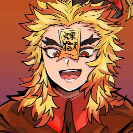 Набор стикеров Кёджуро Ренгоку №12 для WhatsApp 4