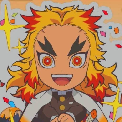 Набор стикеров Кёджуро Ренгоку №15 для WhatsApp 2