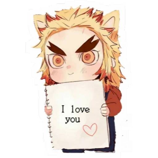 Набор стикеров Кёджуро Ренгоку №18 для WhatsApp 14