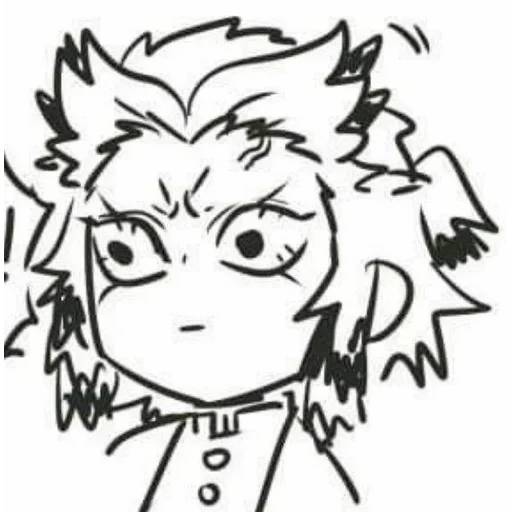 Набор стикеров Кёджуро Ренгоку №6 для WhatsApp 23