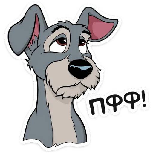 Набор стикеров Леди и Бродяга для WhatsApp 12