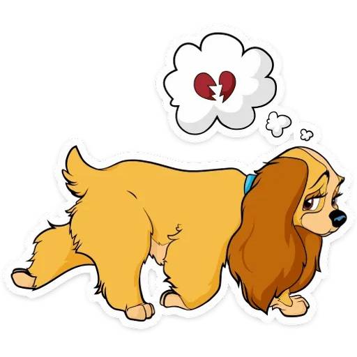 Набор стикеров Леди и Бродяга для WhatsApp 13