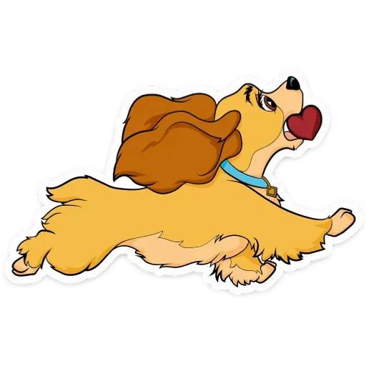 Набор стикеров Леди и Бродяга для WhatsApp 2