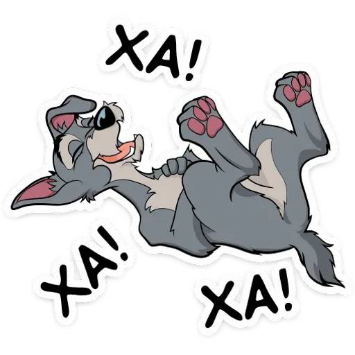 Набор стикеров Леди и Бродяга для WhatsApp 21