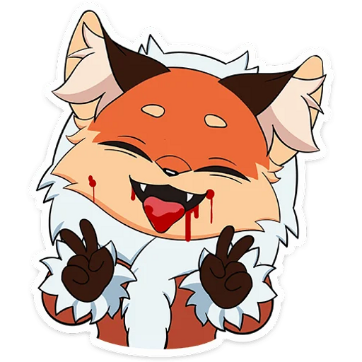 Набор стикеров Лиса Алиса Tiny Bunny для WhatsApp 27