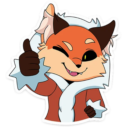 Набор стикеров Лиса Алиса Tiny Bunny для WhatsApp 5