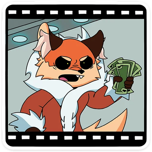 Набор стикеров Лиса Алиса Tiny Bunny для WhatsApp 9