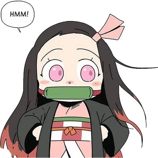 Набор стикеров Незуко Камадо №1 для WhatsApp 21