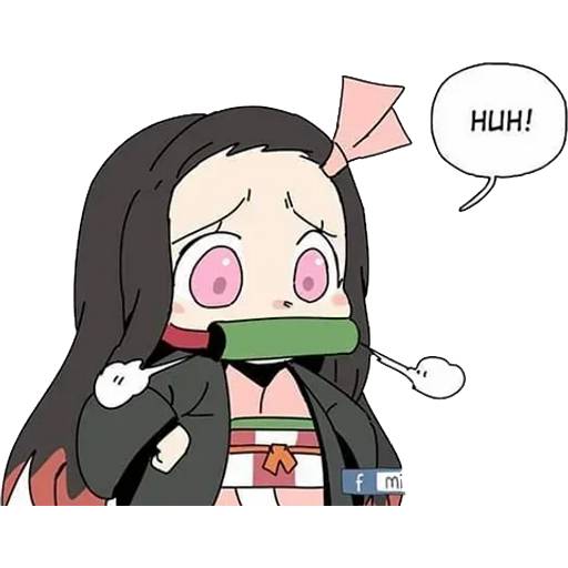 Набор стикеров Незуко Камадо №1 для WhatsApp 24