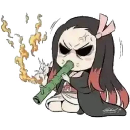 Набор стикеров Незуко Камадо №12 для WhatsApp 10