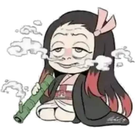 Набор стикеров Незуко Камадо №12 для WhatsApp 13