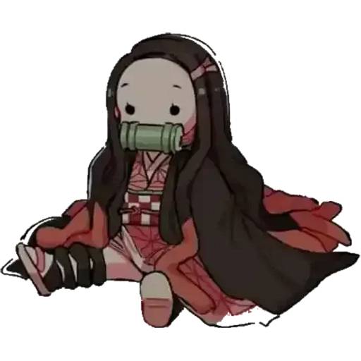 Набор стикеров Незуко Камадо №12 для WhatsApp 14