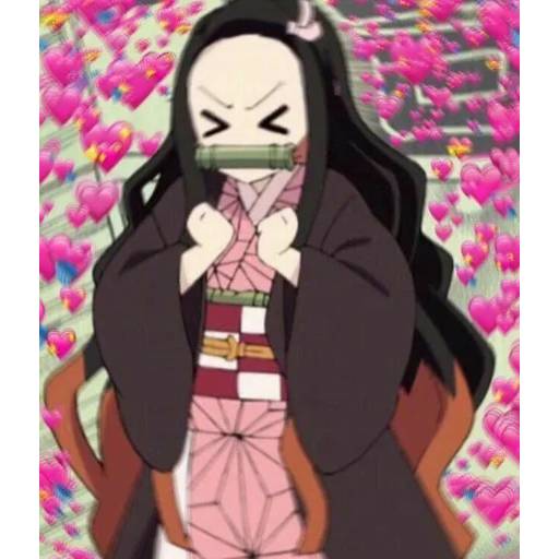 Набор стикеров Незуко Камадо №18 для WhatsApp 17