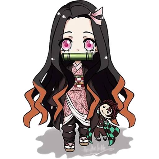 Набор стикеров Незуко Камадо №20 для WhatsApp 12