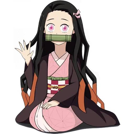 Набор стикеров Незуко Камадо №20 для WhatsApp 14