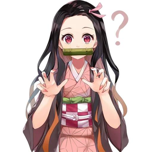 Набор стикеров Незуко Камадо №20 для WhatsApp 16